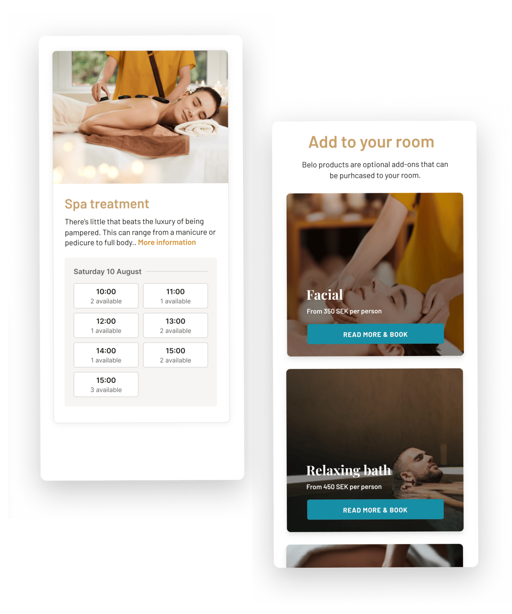 spa mockups